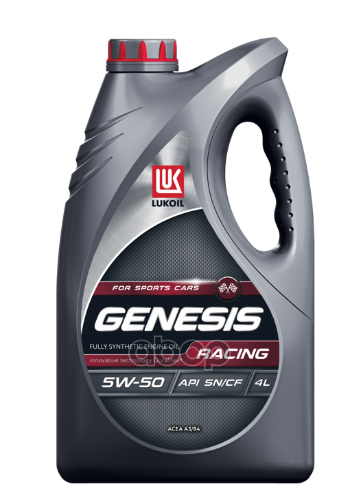 LUKOIL Лукойл Genesis Racing 5w50 (4l)_масло Моторное! Синт Api Sn, Acea A3/B3, A3/B4