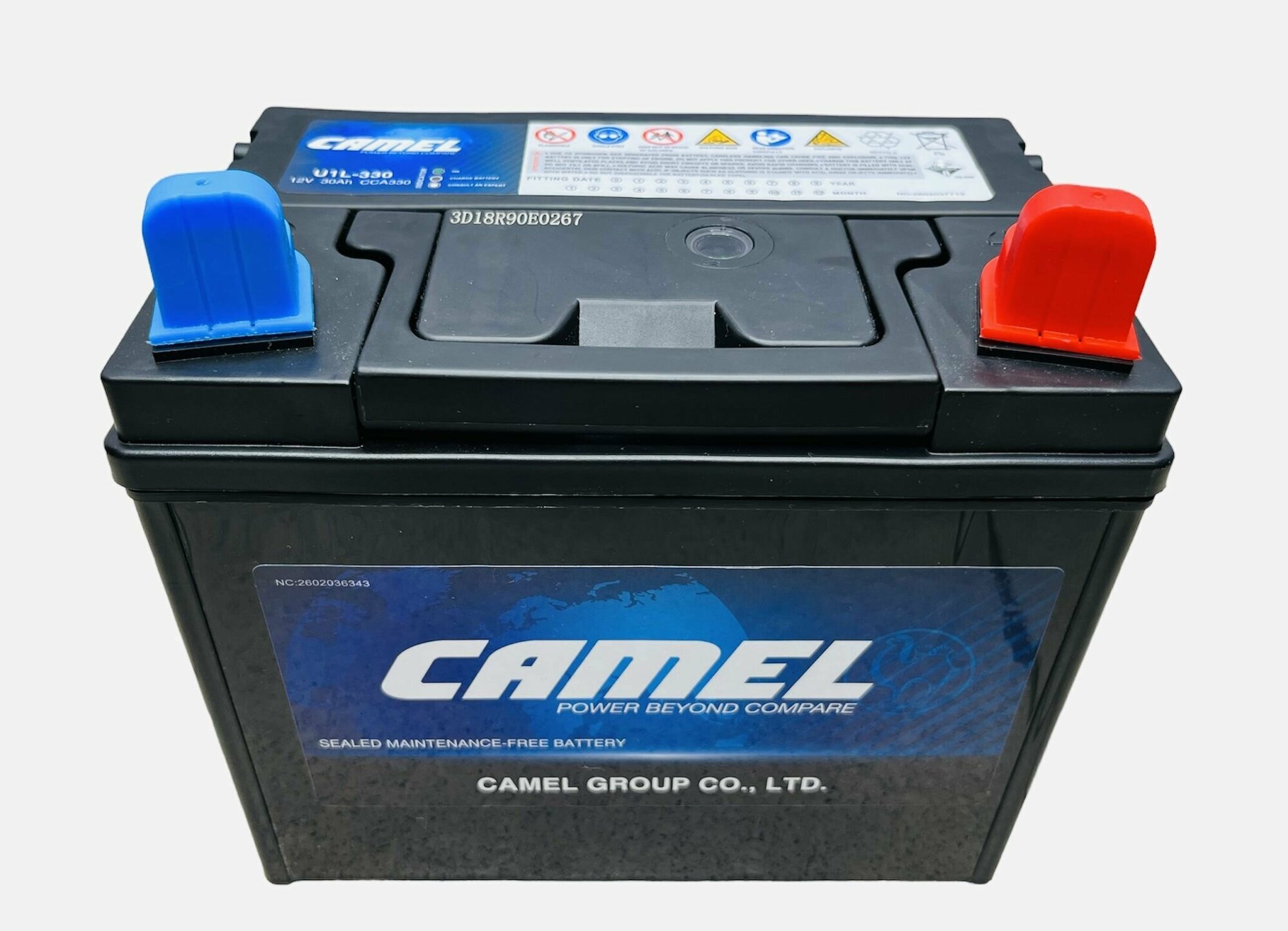 Аккумулятор для газонокосилок и минитракторов CAMEL U1L-330 30 Ач 330 A о. п. 197х130х185