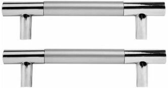 Ручка рейлинг мебельная 2 шт. 128 мм. для кухни шкафов