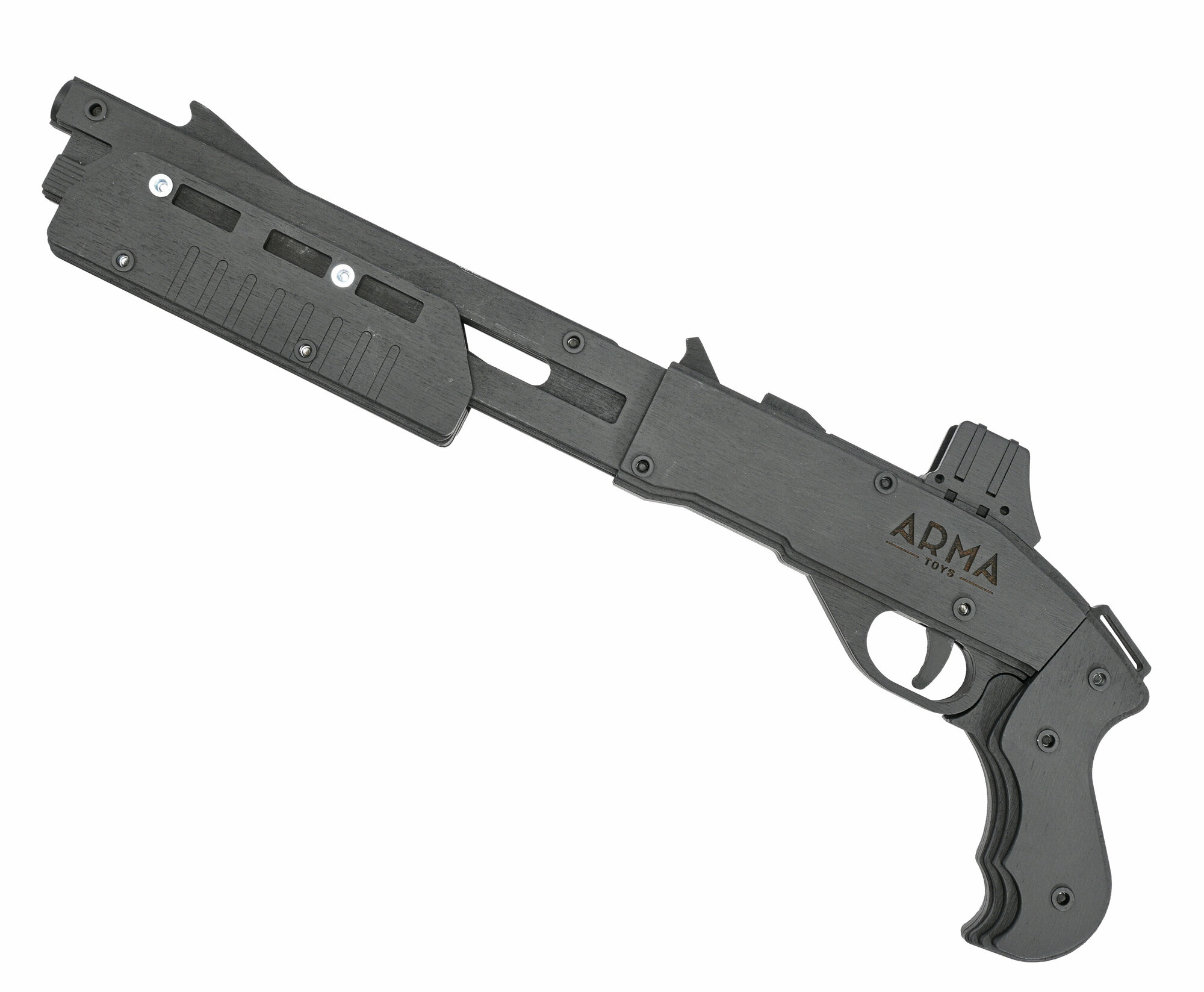 Резинкострел Arma toys ружье Remington 870 (макет, укороченный, AT025)