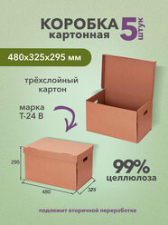 Архивная коробка Делопроизводство А3 48х32х29 см 5 шт.