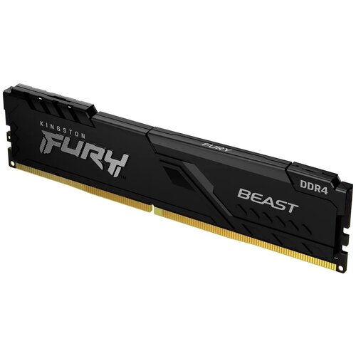 Оперативная память Kingston Fury Beast Black DDR4 3200МГц 1x8 ГБ (KF432C16BB/8), DDR4