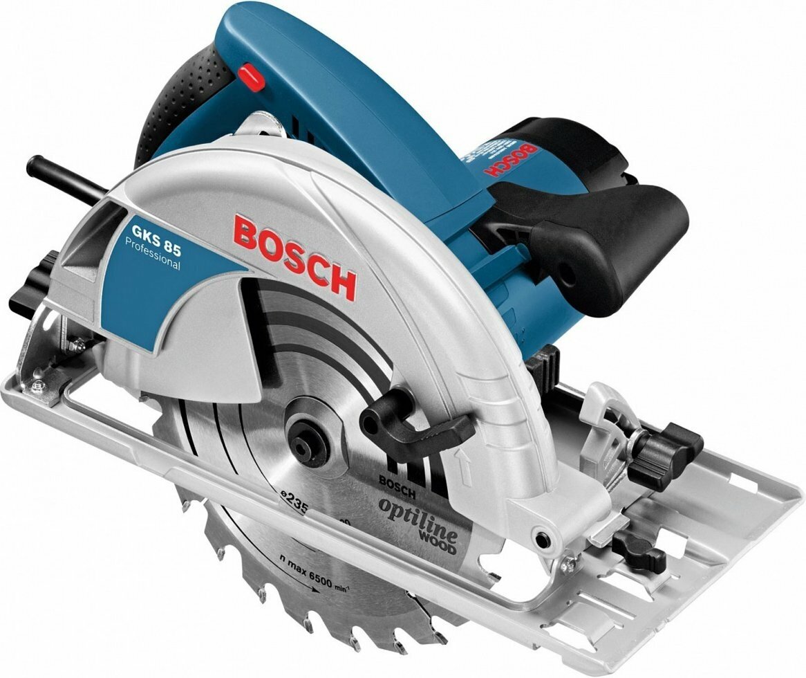 Пила циркулярная BOSCH GKS 85 (0.601.57A.000) 2200Вт 5000об/мин 235х30мм макс.пропил 85мм - фото №12