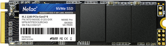 SSD накопитель NETAC N930ES 512ГБ, M.2 2242, PCIe 3.0 x2, NVMe, M.2 - фото №9