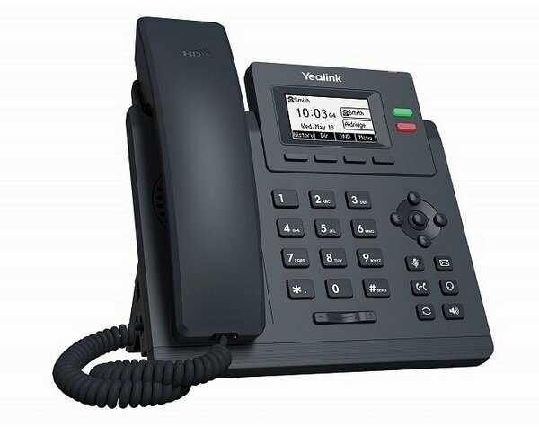 VoIP-телефон Yealink SIP-T31P чёрный ( 2 аккаунта, PoE, БП в комплекте)