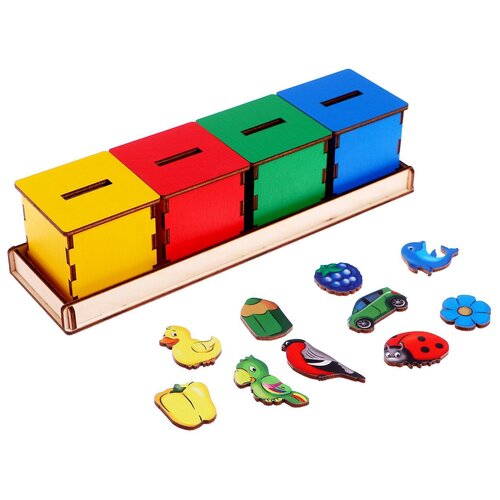Развивающая игрушка SmileDecor Окружающий мир, П724, 37 дет., разноцветный