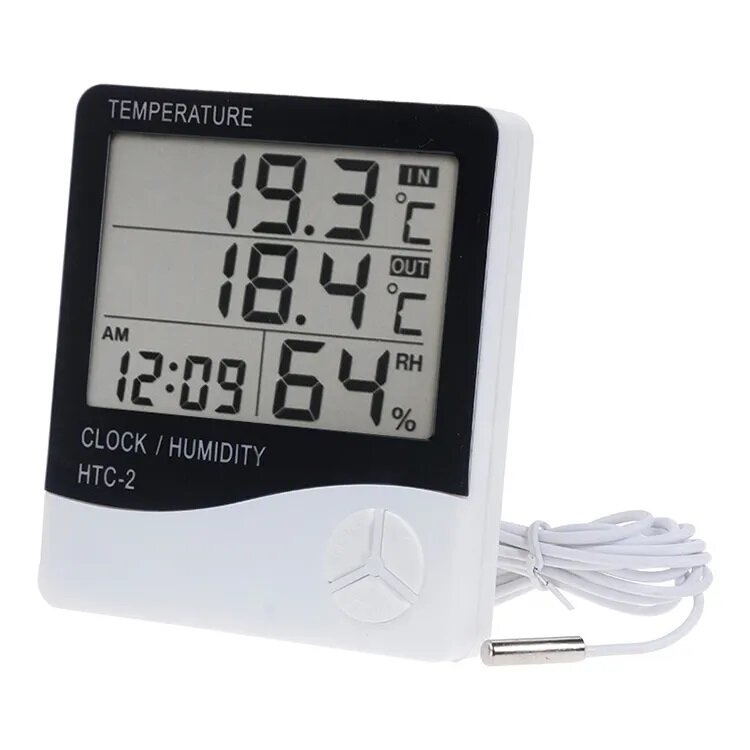 Домашняя метеостанция с выносным внешним датчиком, электронный термометр гигрометр для дома - фотография № 7