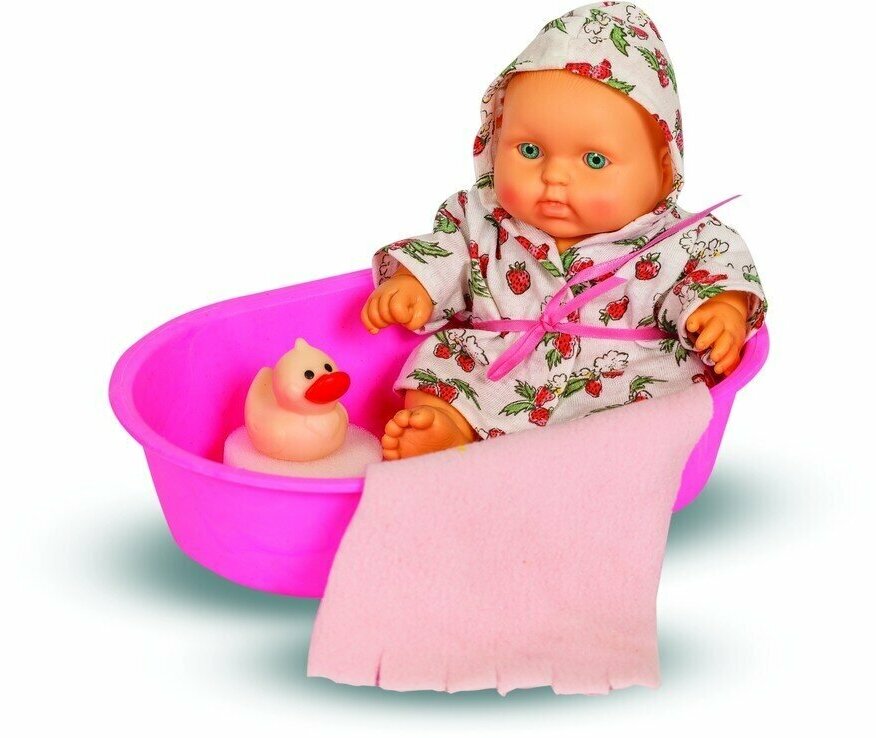 Кукла набор карапуз в ванночке Весна в ассортименте - фото №5