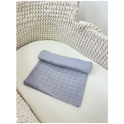 Мягкая муслиновая пеленка для малышей bpkids 80х100 см, хлопок, серый