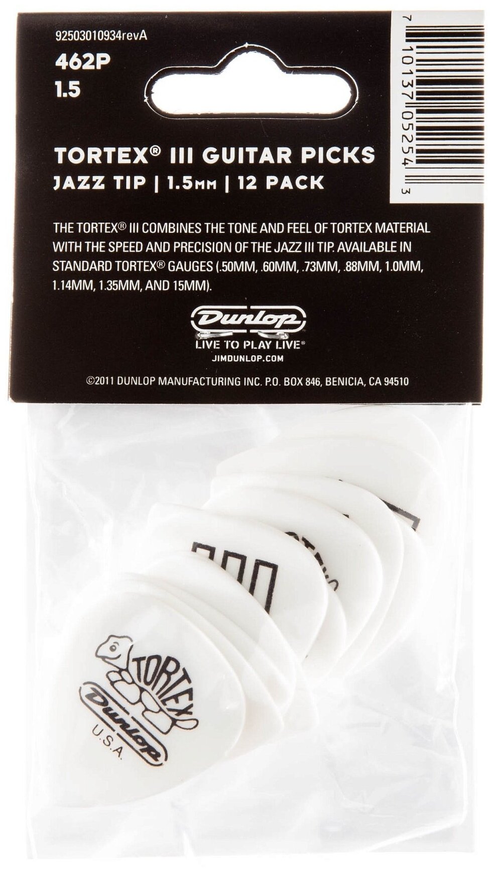 Plettri Per Chitarra Dunlop Tortex Jazz III XL - Spessore 1.5mm, Per Jazz E Musica Di Qualità - Foto 5