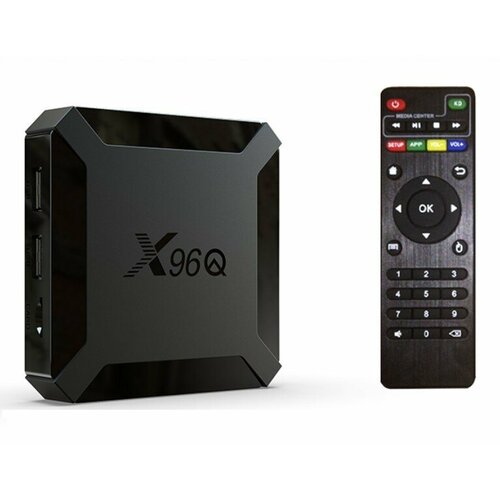 Смарт ТВ приставка, ТВ бокс X96Q (Андроид 10, 4К, 2/16 Гб) / TV BOX / Андроид приставка CN Version смарт тв приставка vontar x96 mini tv box 2 16 гб андроид 10 0