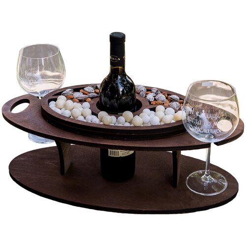 Винный столик на 2 бокала