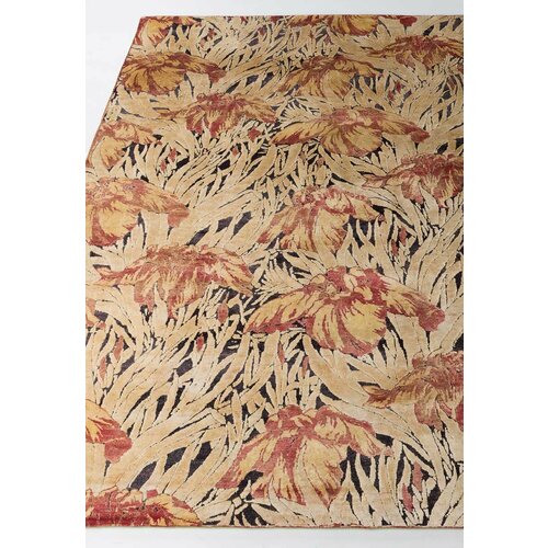 Ковер на пол 2,5 на 3 м в спальню, гостиную, бежевый Art Rugs Art Deco Flowers