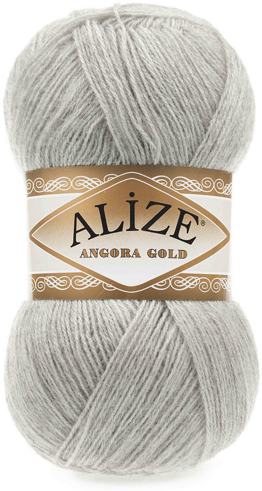 Пряжа Alize Angora Gold пепельный (652), 80%акрил/20%шерсть, 550м, 100г, 2шт