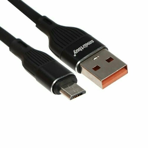 Кабель провод шнур для зарядки SLO S72 microUSB - USB 24 А 1 м зарядка передача данных черный 503₽