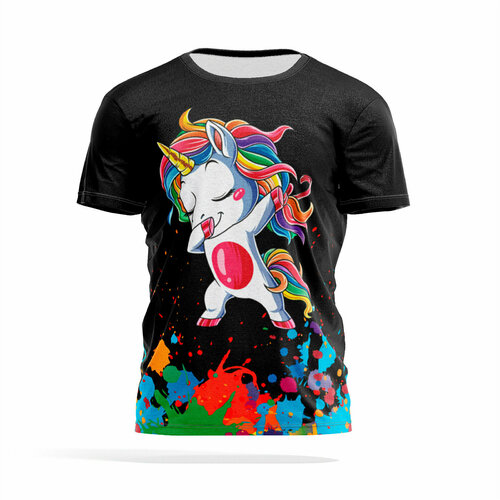 фото Футболка panin brand, размер xxs, черный, бирюзовый