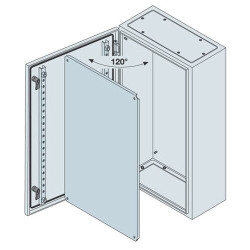 Шкаф SR 3415 металлич. с монт. платой 300х400х150 IP65 (SRN3415K) ABB