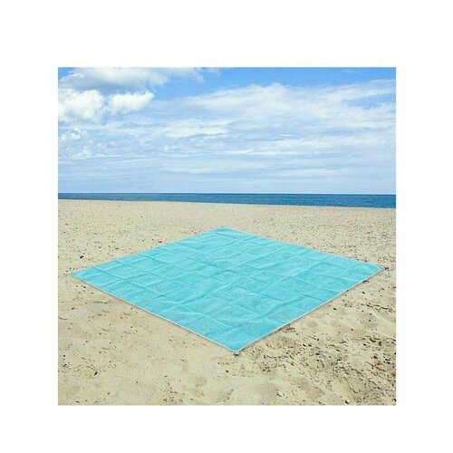 Пляжный коврик подстилка антипесок 200x150 см цвет микс