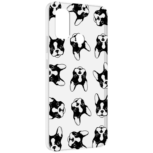 Чехол MyPads черно белые собачки для UleFone Note 10P / Note 10 задняя-панель-накладка-бампер чехол mypads маяк в черно белом море для ulefone note 10p note 10 задняя панель накладка бампер