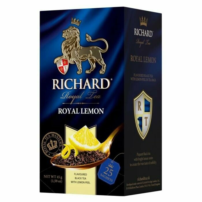 Richard Чай черный, Royal Lemon, 25 шт - фотография № 12