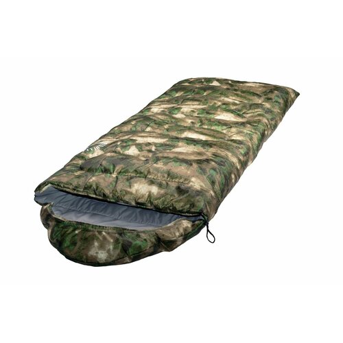 Спальный мешок TRAVELLER camo L-zip от -12 С (с подголовником 230x90см) 393-592