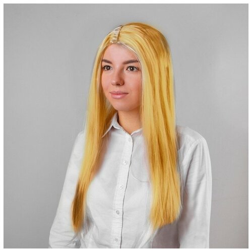 Карнавальный парик «Русалочка» блонд - золотистый страна карнавалия карнавальный парик седой