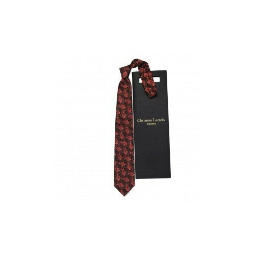 Модный галстук с орнаментом Christian Lacroix 837423 красный  