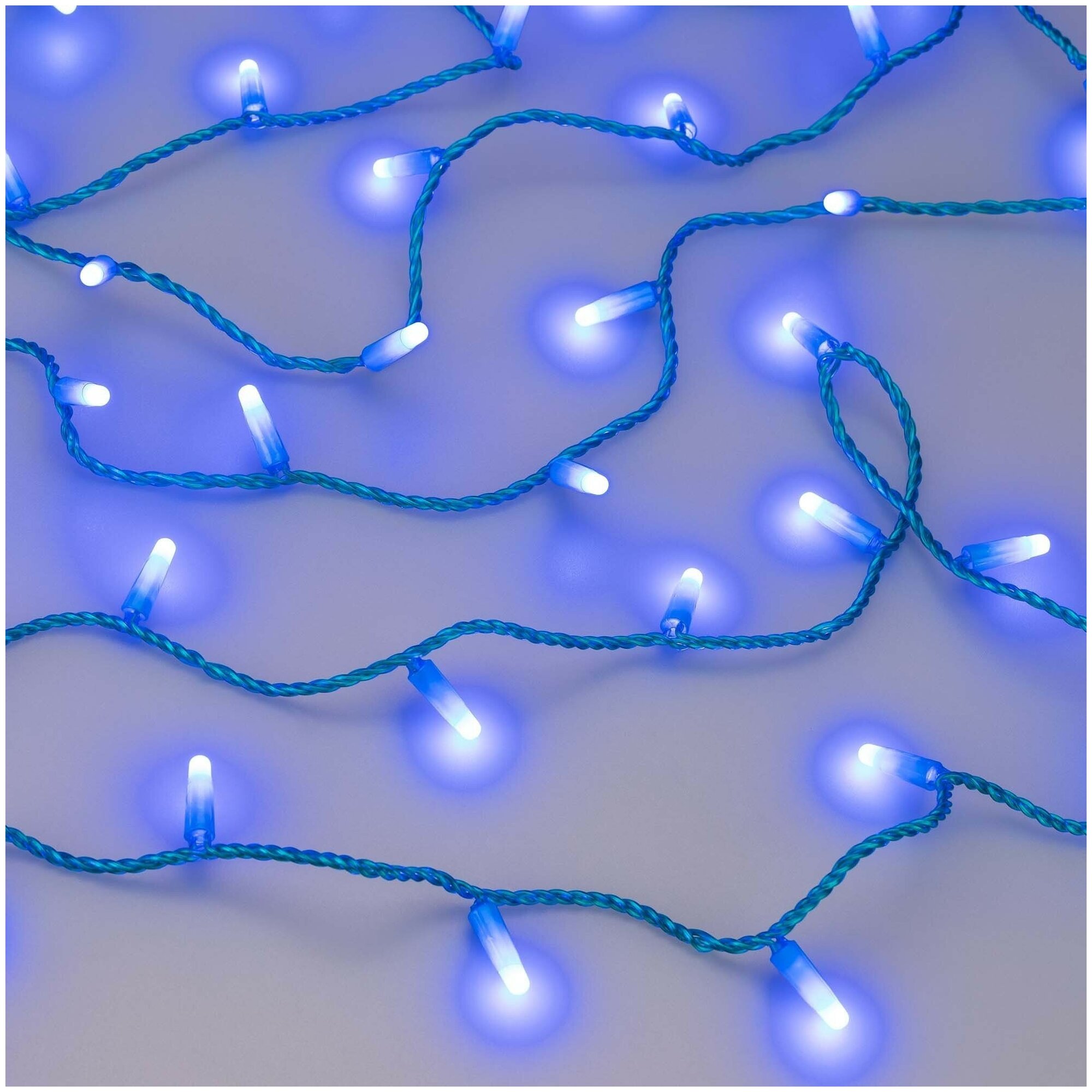 10м. Уличная гирлянда нить синий свет Ardecoled 230V ARD-String-Classic-10000-Blue-100Led-Milk-STD Blue (31198) - фото №4