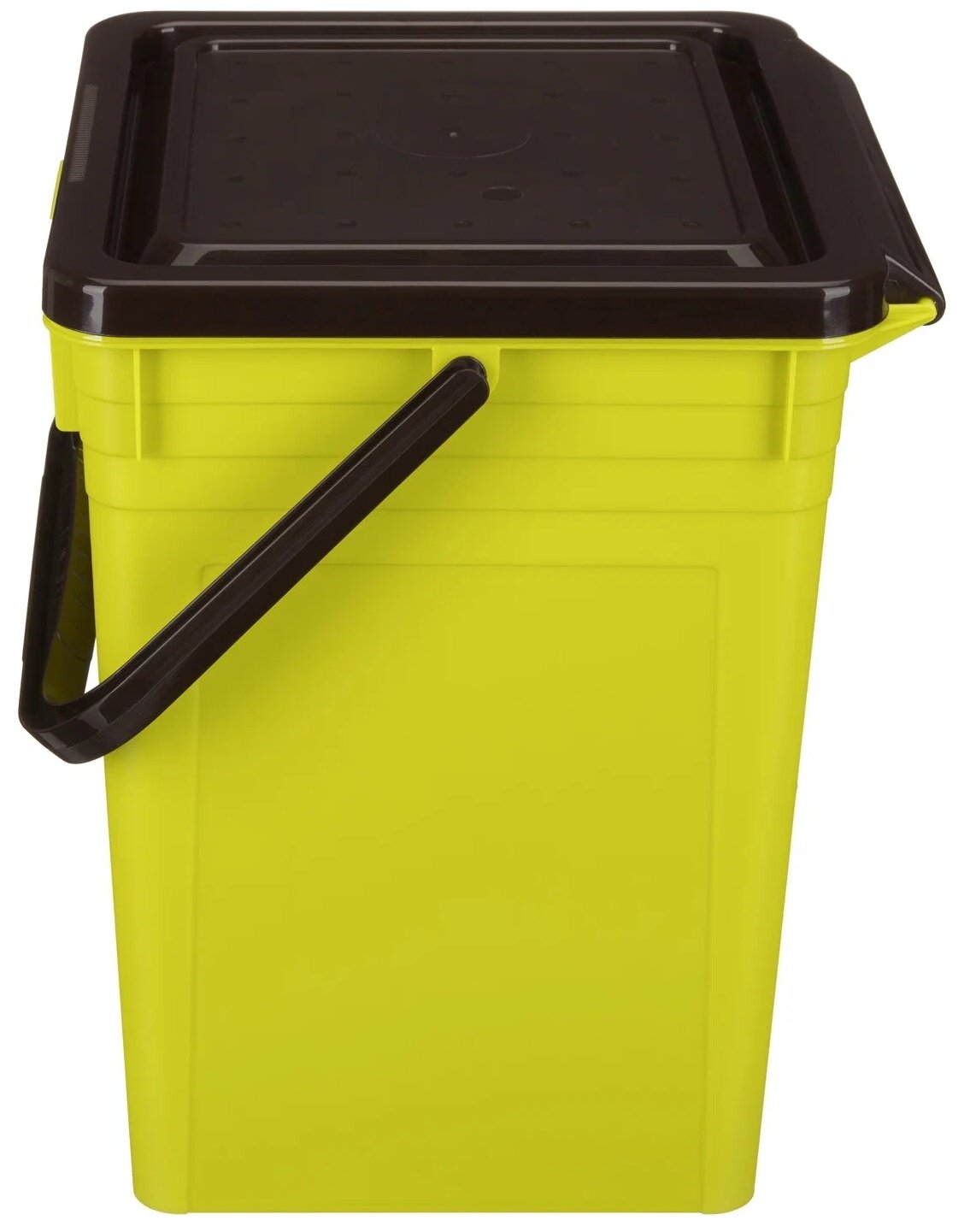 Контейнер для мусора Бытпласт зеленый, 8 л - фото №3