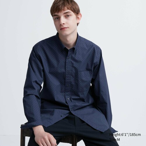 Рубашка Uniqlo, размер XS, синий