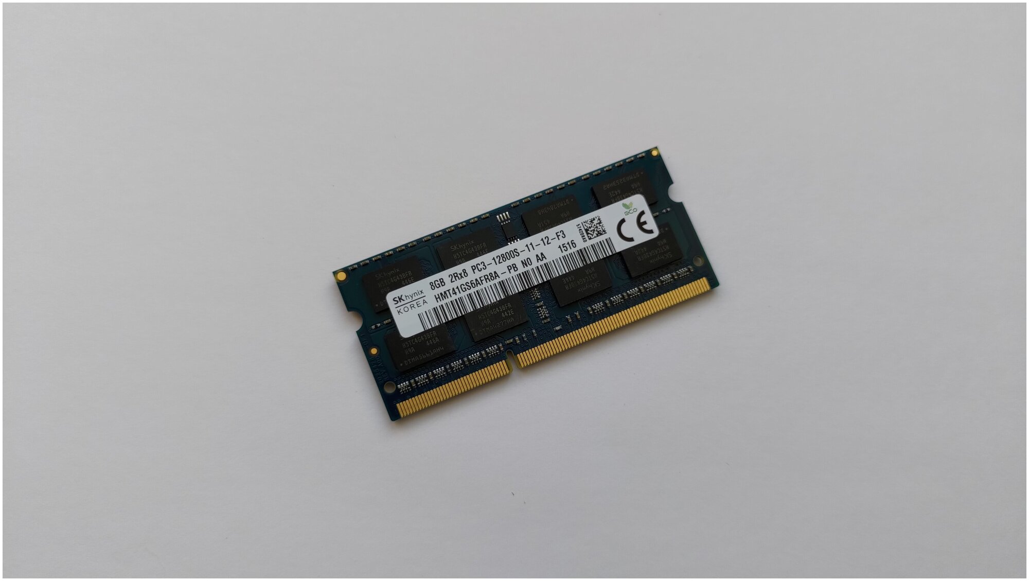 Оперативная память Hynix DDR3 8Gb 1600Mhz HMT41GS6AFR8-PB So-Dimm PC3-12800 1x8 ГБ