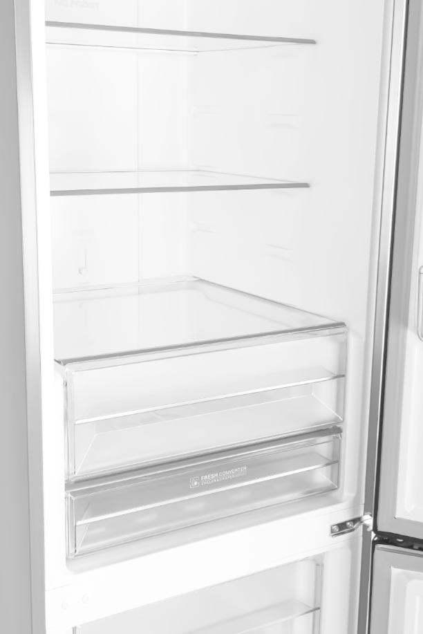 Холодильник KRAFT TNC-NF403D, двухкамерный, черная сталь - фото №6