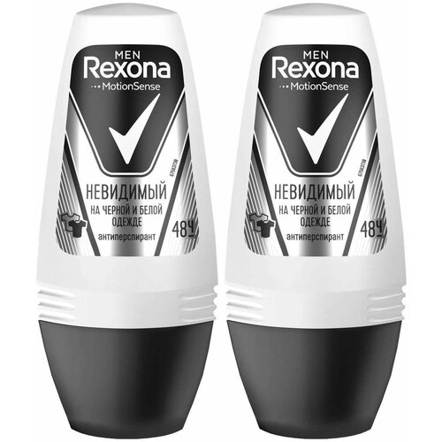 Антиперспирант ролик Rexona Men Motionsense, Невидимый на черной и белой одежде, 50 мл, 2 шт.