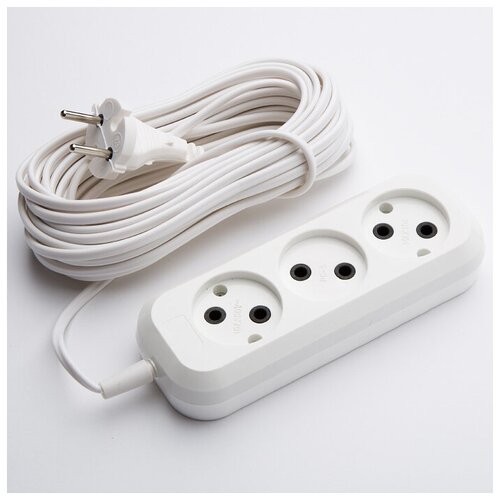 Удлинитель обиход РС-3 3гнезда 5метров 6а бз ШВВП 159₽