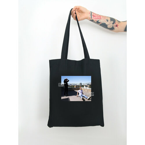 фото Сумка new print service, текстиль, черный