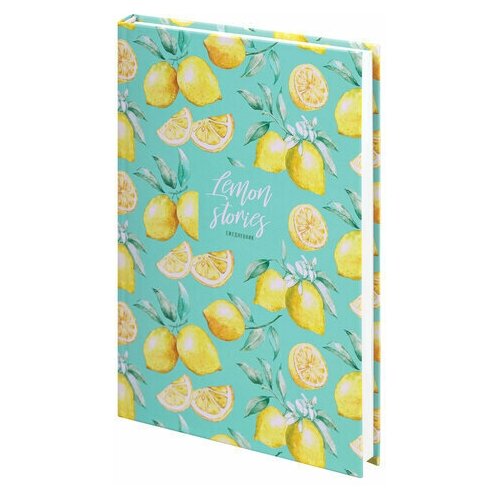 Ежедневник недатированный А5 145х215 мм ламинированная обложка 128 л STAFF Lemon Stories 113529 арт 113529 354₽