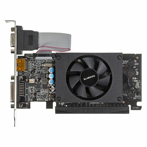 Видеокарта GIGABYTE NVIDIA GeForce GT 710 GV-N710D5-2GIL 2ГБ GDDR5, Low Profile, Ret