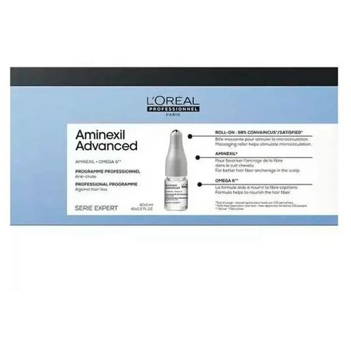 Сыворотка L'Oreal Professionnel Aminexil Advanced Serum фитосольба фитоциан сыворотка против выпадения волос для женщин 12 х 5 мл