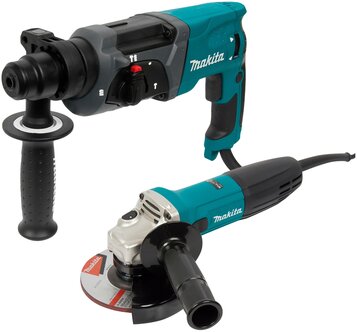 Набор сетевого инструмента Makita DK0120, УШМ GA5030 и перфоратор HR2470 — купить в интернет-магазине по низкой цене на Яндекс Маркете