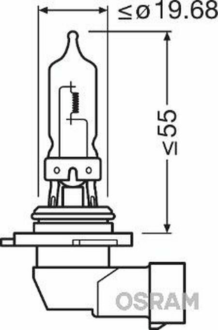 Лампа галогенная 12V HB3 60W P20d