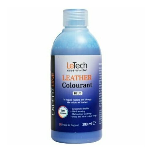 LeTech Expert Line Краска для кожи (Leather Colourant) Blue, 200мл