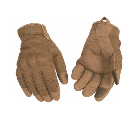 Перчатки тактические с защитной вставкой на костяшках GR-1, Цвет: Песочный, Размер: L