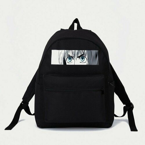 Рюкзак на молнии, цвет чёрный, Аниме школьный ранец для женщин стильный ученический рюкзак в стиле харадзюку для учеников младшей и старшей школы классный кавайный мужской