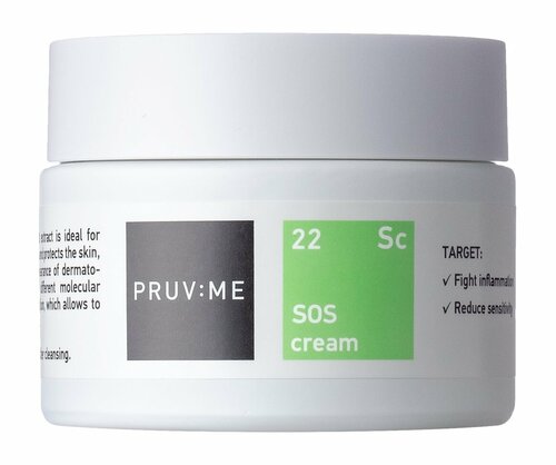 Успокаивающий SOS крем для лица PRUV: ME Sc 22 Sos Cream /50 мл/гр.