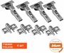 Петля мебельная BLUM 71B3650 , полунакладная, со встроенным доводчиком, ответной планкой под саморез. Комплект 3 шт.