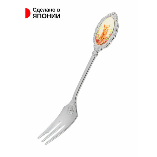 Вилка десертная из нержавеющей стали, 13,5х2,6х0,2 см