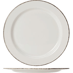 Тарелка «Браун Дэппл» мелкая; фарфор; D=27см; белый, коричнев, Steelite, QGY - 17140209