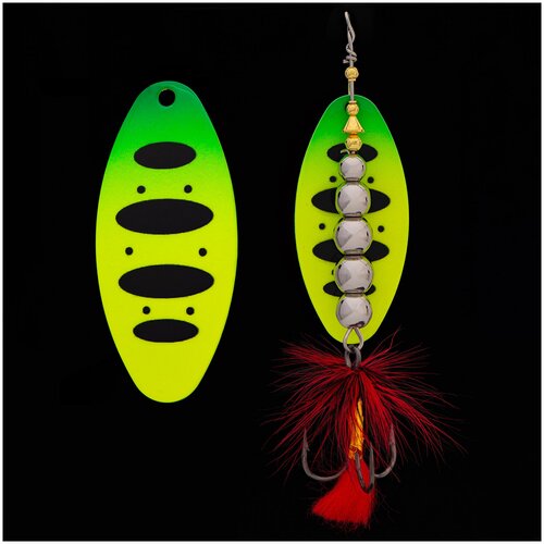 Блесна KYODA в индивидуальной упаковке, вращающаяся, размер 4, вес 25,0 гр, цвет 006