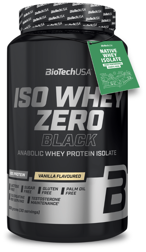 Протеин BioTechUSA Iso Whey Zero Black, 908 гр., ваниль