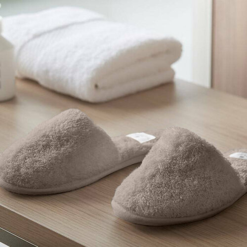 фото Тапочки yves delorme, размер 48, бежевый